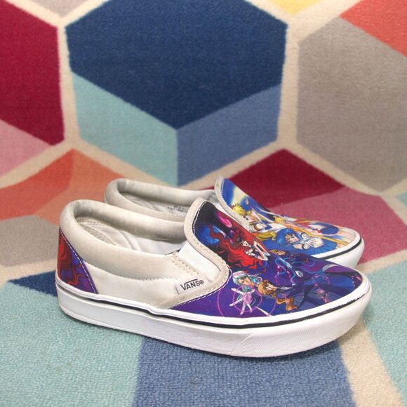 Sailor Moon x Vans Classic Slip-On ComfyCush‎ 'Pretty Guardians Women's  5.5 - Picture 3 of 7